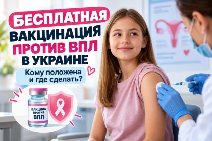 Бесплатная вакцинация против ВПЛ в Украине в 2026 году: кому положена прививка и где ее сделать