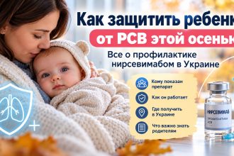 РСВ у детей осенью 2026: кому в Украине предназначена профилактика нирсевимабом