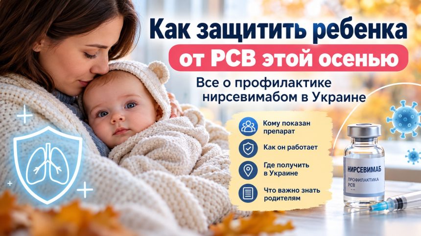 РСВ у детей осенью 2026: кому в Украине предназначена профилактика нирсевимабом