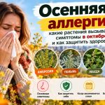 Аллергия в октябре 2026 в Украине: что еще цветет и какие растения вызывают симптомы