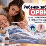 Ребенок заболел ОРВИ: когда достаточно домашнего наблюдения, а когда нужна срочная помощь