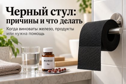 Черный стул у взрослого: причины, что делать и когда нужна срочная помощь