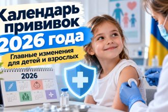 Новый календарь прививок 2026 в Украине: что изменилось для детей и взрослых
