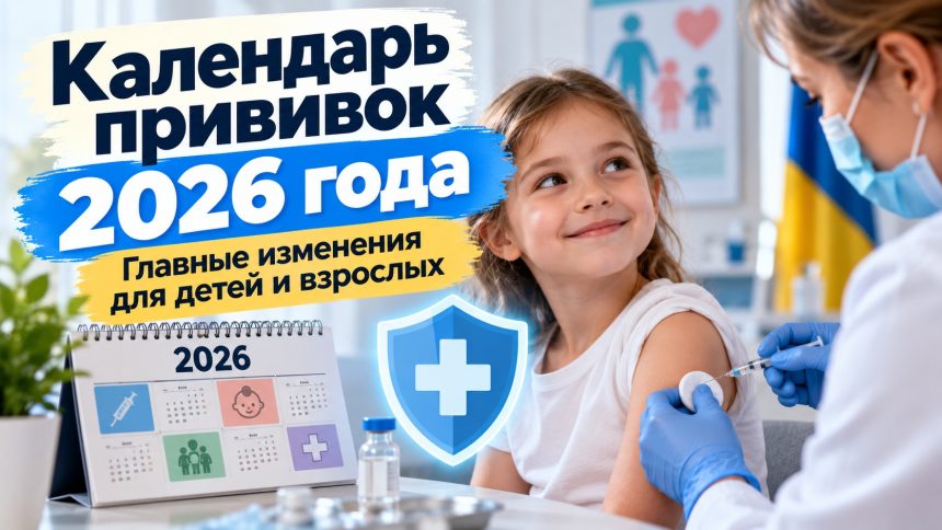 Новый календарь прививок 2026 в Украине: что изменилось для детей и взрослых