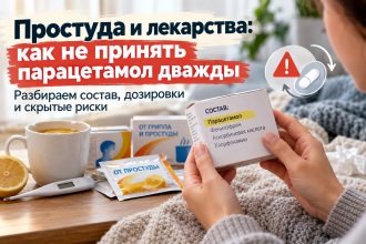 Противопростудные порошки и парацетамол: как не принять одно действующее вещество дважды