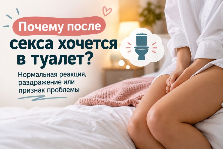 Почему после секса хочется мочиться: нормальная реакция организма, раздражение или симптом заболевания
