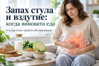 Резкий неприятный запах стула и вздутие: когда причиной может быть питание, а когда нужна диагностика