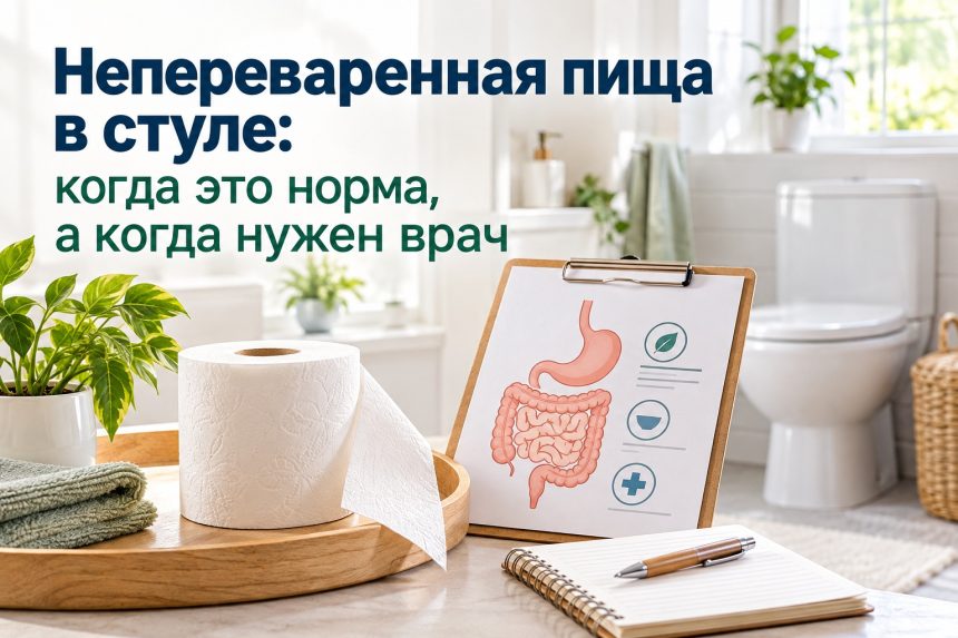 Непереваренная пища в кале у взрослого: почему появляется и когда это признак проблем с пищеварением