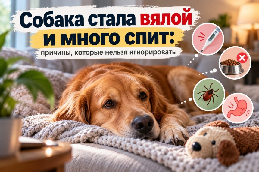 Собака стала вялой и много спит: почему это происходит и какие симптомы нельзя игнорировать