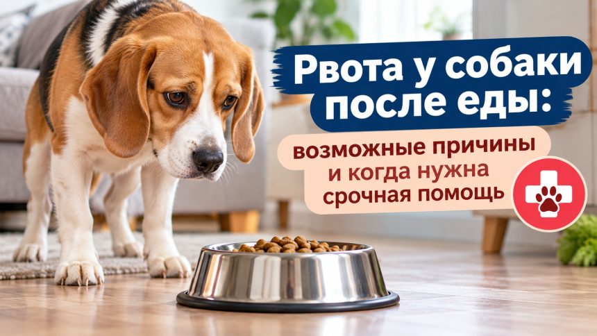 Рвота у собаки после еды: почему питомца тошнит кормом, что делать дома и когда срочно нужен ветеринар