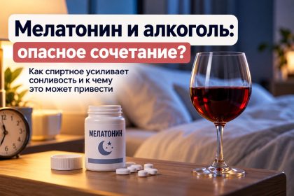 Мелатонин и алкоголь: почему сочетание нежелательно и чем может усилиться сонливость